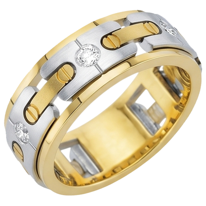 0.45 Carats Round Diamonds Men Engagement Band Jewelry New