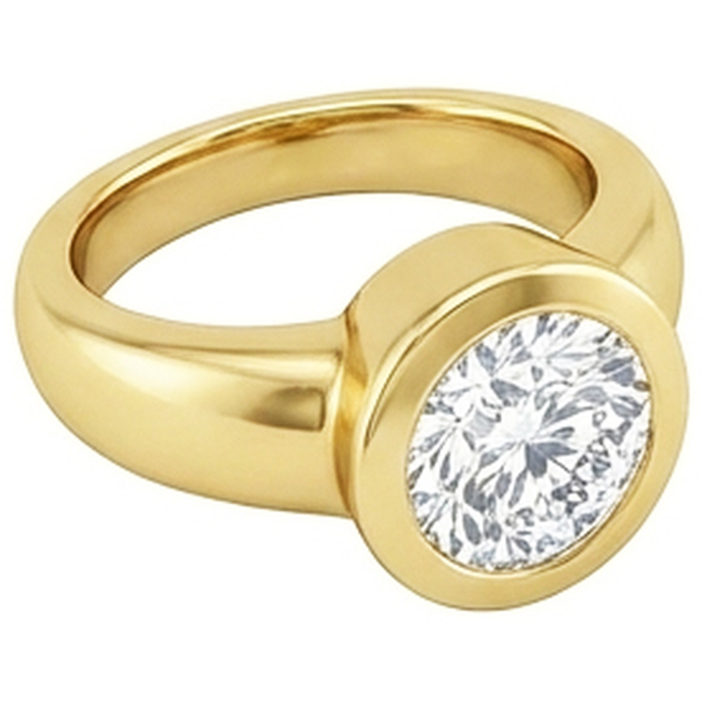 0.50 Carats Solitaire Natural Earth Mined Diamond Solitaire Ring Yellow Gold 14K