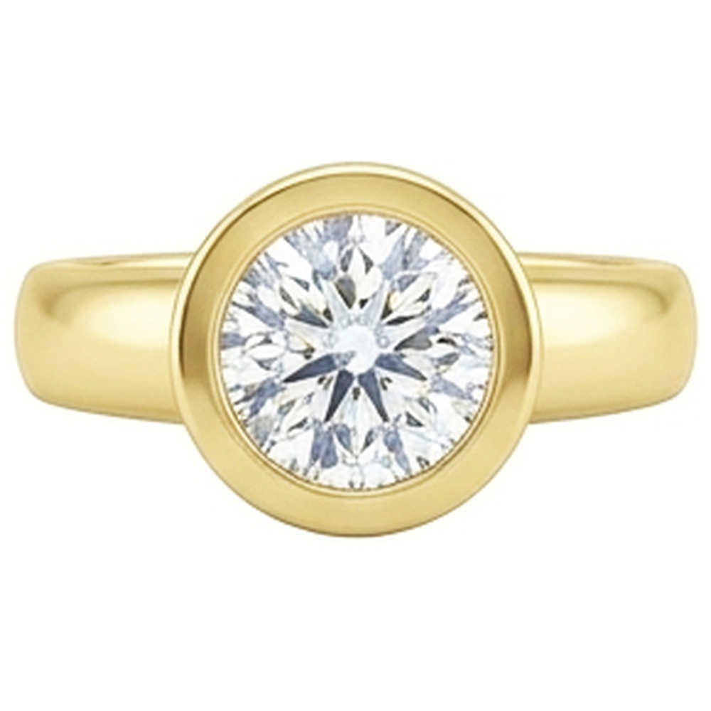 0.50 Carats Solitaire Natural Earth Mined Diamond Solitaire Ring Yellow Gold 14K