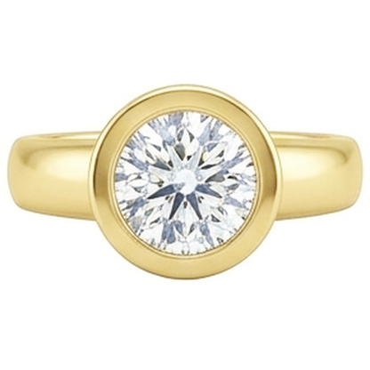 0.50 Carats Solitaire Natural Earth Mined Diamond Solitaire Ring Yellow Gold 14K