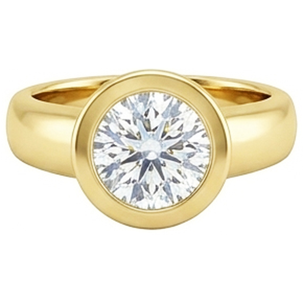 0.50 Carats Solitaire Natural Earth Mined Diamond Solitaire Ring Yellow Gold 14K