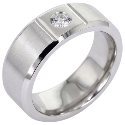 0.50 Ct Men's Single Diamond Ring