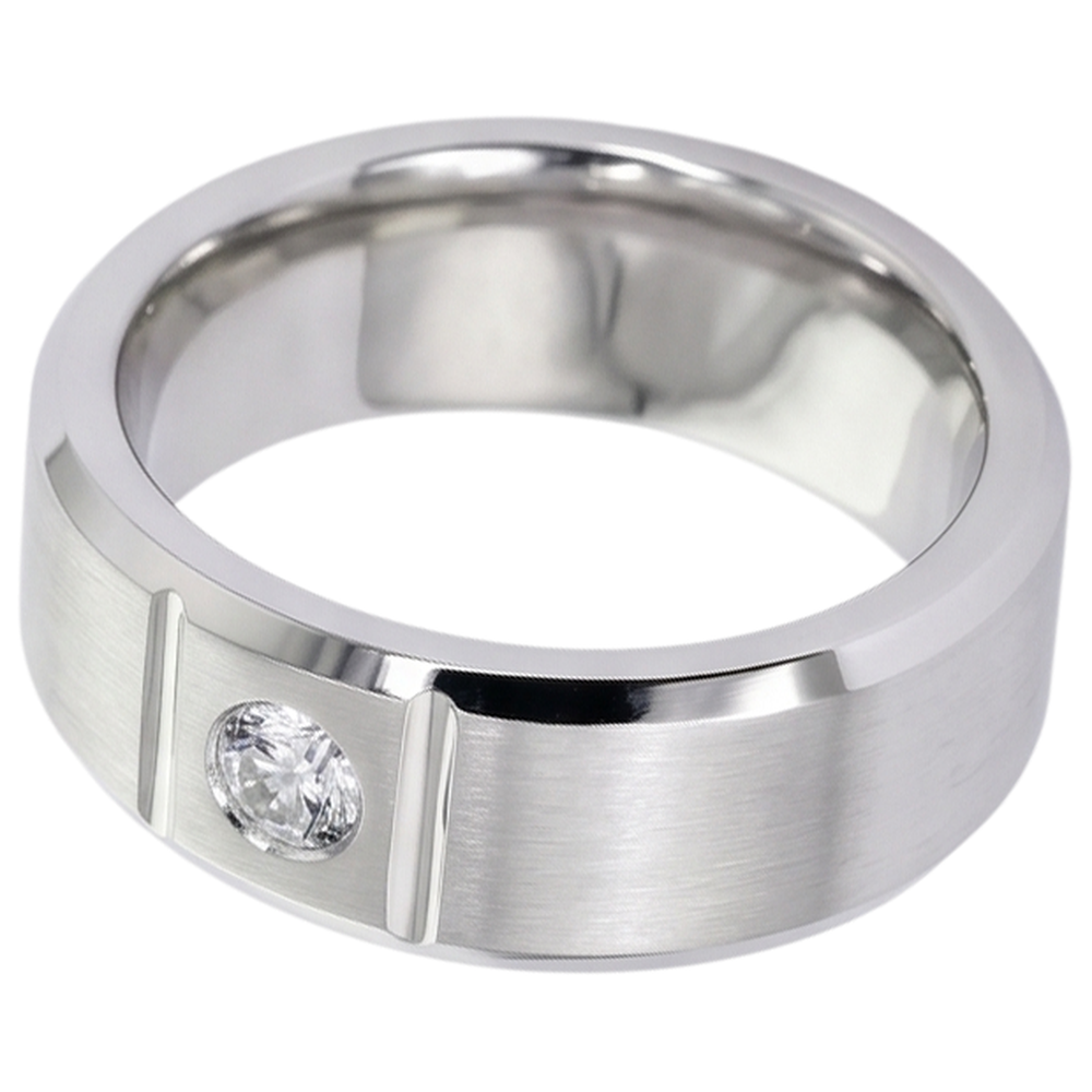 0.50 Ct Men's Single Diamond Ring