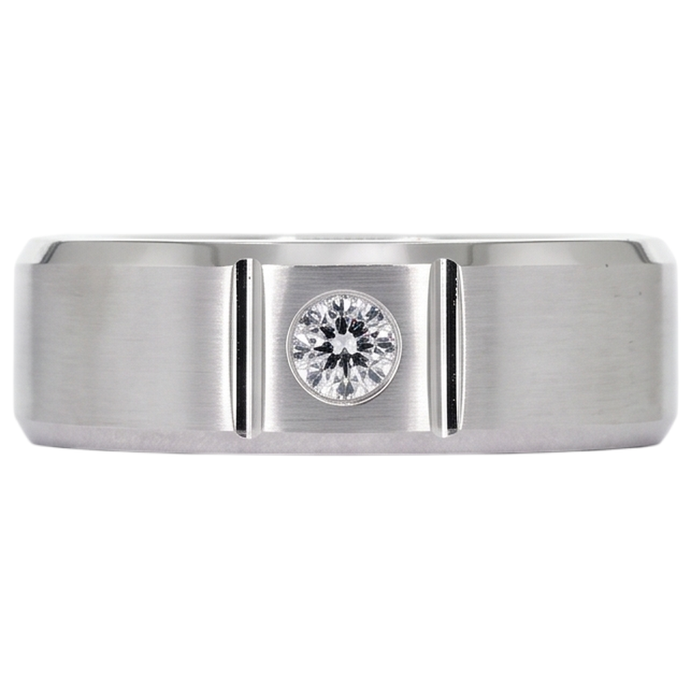 0.50 Ct Men's Single Diamond Ring