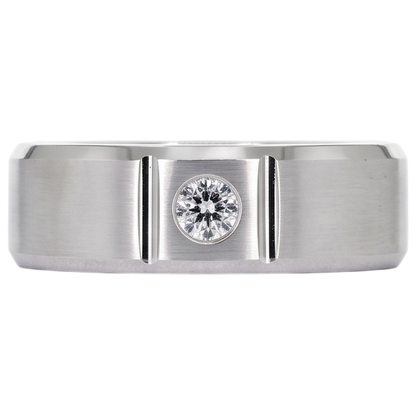 0.50 Ct Men's Single Diamond Ring