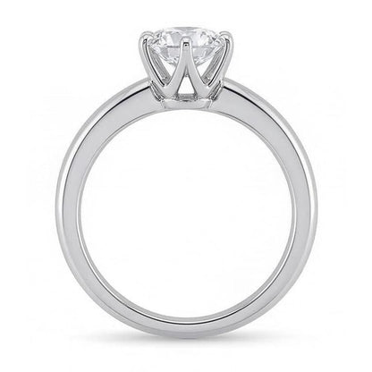 0.75 Carats Natural Earth Mined Diamond Solitaire Engagement Ring Prong Style