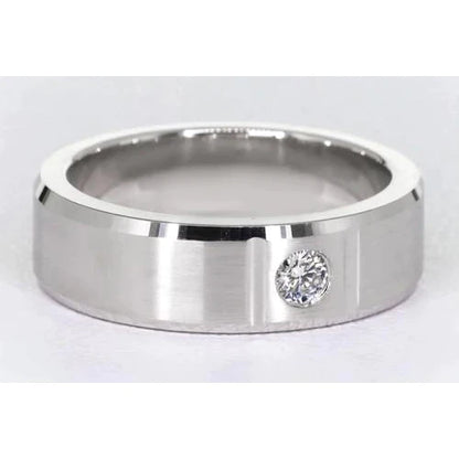 0.50 Ct Men's Single Diamond Ring