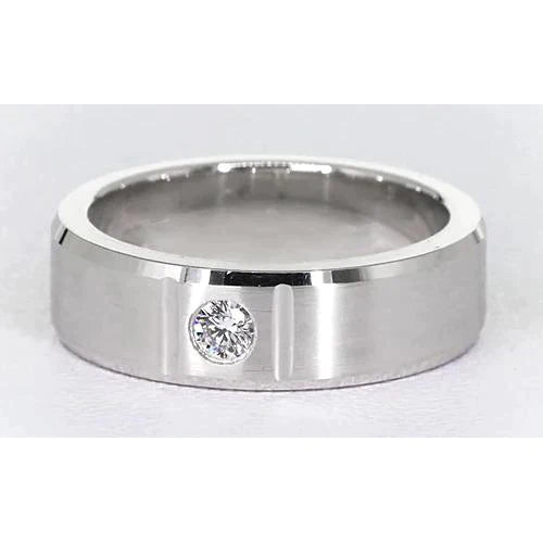 0.50 Ct Men's Single Diamond Ring