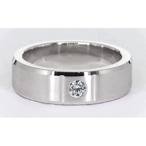 0.50 Ct Men's Single Diamond Ring