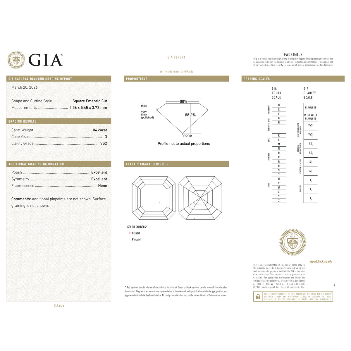 GIA Certificate 2