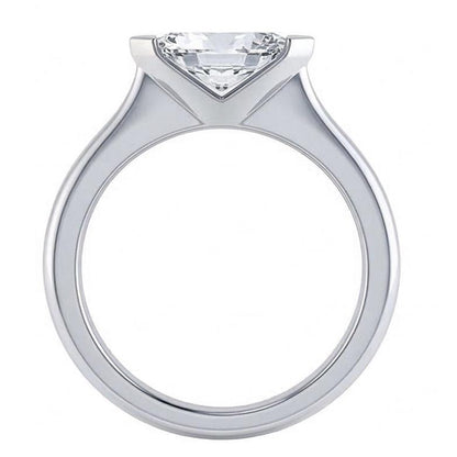 1.25 Carat Bezel Set Marquise Cut Natural Earth Mined Diamond Wedding Ring