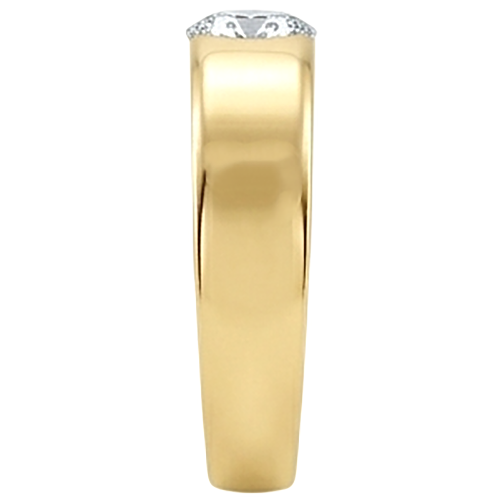 1.25 Ct. Round Brilliant Diamond Solitaire Engagement Ring Gold Gents