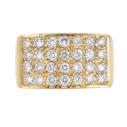 1.40 Carat Round Cut Diamond Gorgeous Yellow Gold Ring