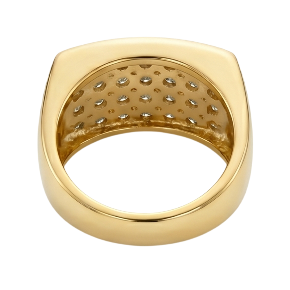 1.40 Carat Round Cut Diamond Gorgeous Yellow Gold Ring