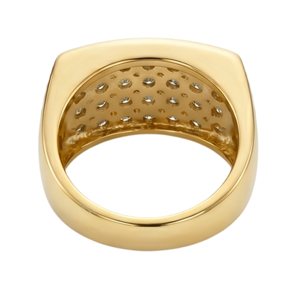 1.40 Carat Round Cut Diamond Gorgeous Yellow Gold Ring