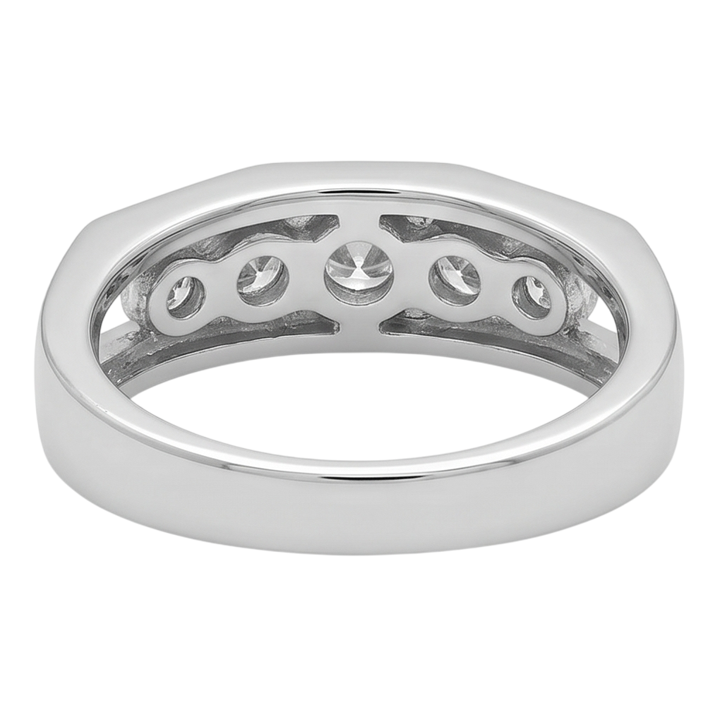 1.40 Carats Diamond Men's Engagement Ring White Gold 10K