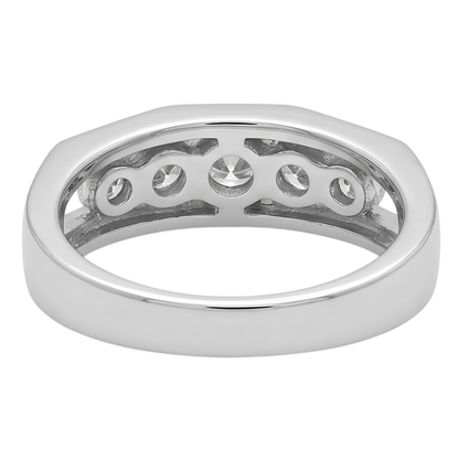 1.40 Carats Diamond Men's Engagement Ring White Gold 10K