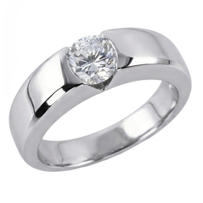 1.50 Carat G VS1 Gorgeous Diamond Solitaire Ring Gold Mens Ring Gents