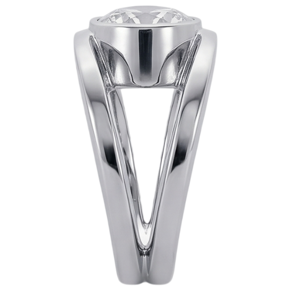 1.50 Carats Solitaire Diamond Anniversary Ring Split Shank