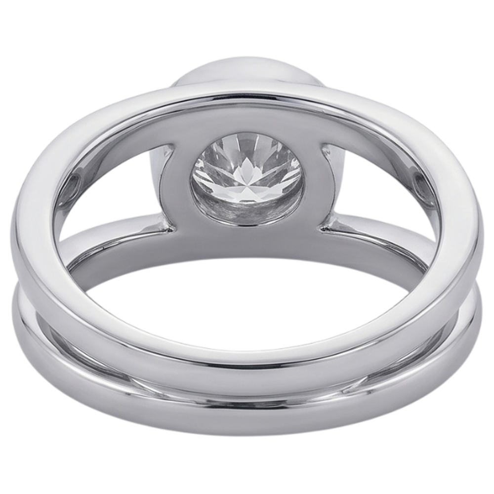 1.50 Carats Solitaire Diamond Anniversary Ring Split Shank