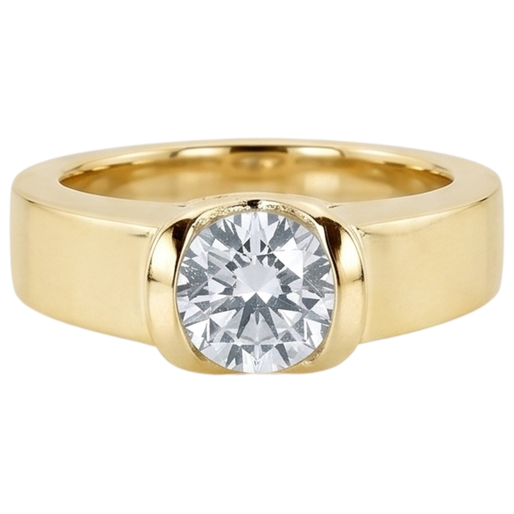 1.50 Ct. Men's Ring Beautiful Diamond Yellow Gold