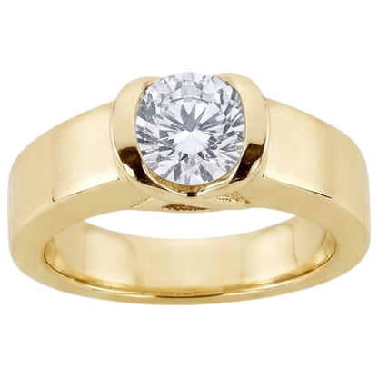 1.50 Ct. Men's Ring Beautiful Diamond Yellow Gold