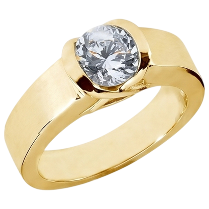 1.50 Ct. Men's Ring Beautiful Diamond Yellow Gold