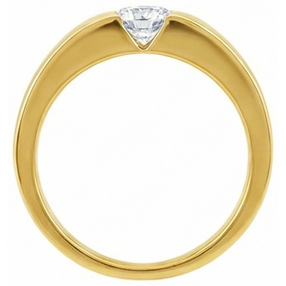 1.50 Ct. Round Natural Earth Mined Diamond Solitaire Engagement Ring Yellow Gold New