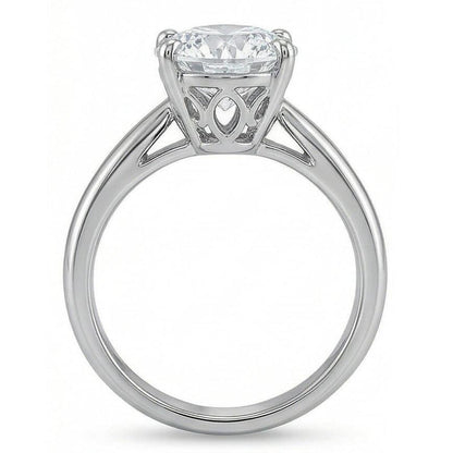 1.51 Ct. Round Natural Earth Mined Diamond Solitaire Ring White Gold 14K Jewelry