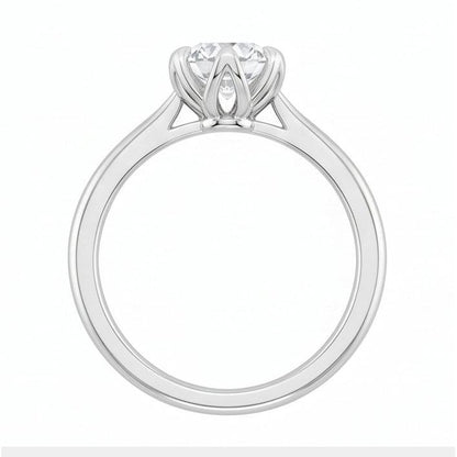 1.70 Ct Solitaire Sparkling Round Cut Natural Earth Mined Diamond Wedding Ring White Gold