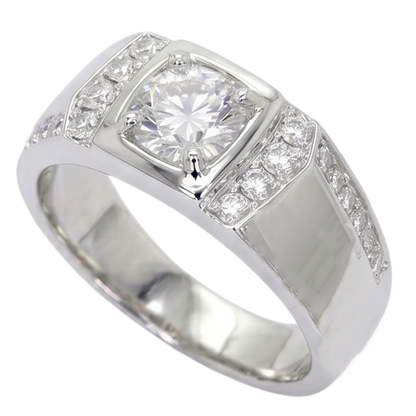 1.75 Carats Round Diamond Anniversary Ring White Gold 10K