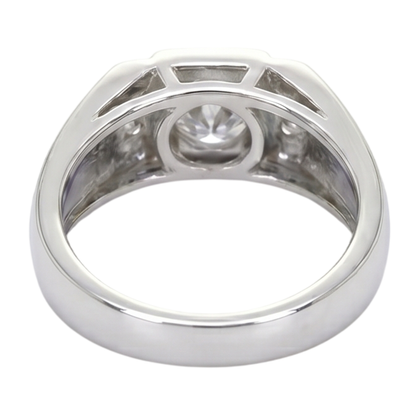 1.75 Carats Round Diamond Anniversary Ring White Gold 10K