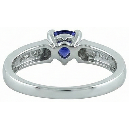 1.75 Carats Trillion AAA Tanzanite Natural Earth Mined Diamonds Fancy Ring White Gold 14K