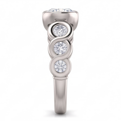 1.86 Ct. Round Brilliant Natural Earth Mined Diamonds Wedding Anniversary Ring