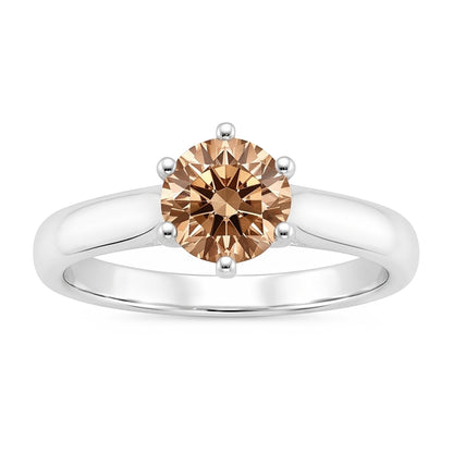 1 Carat Gemstone Natural Earth Mined Diamond Solitaire Anniversary Ring