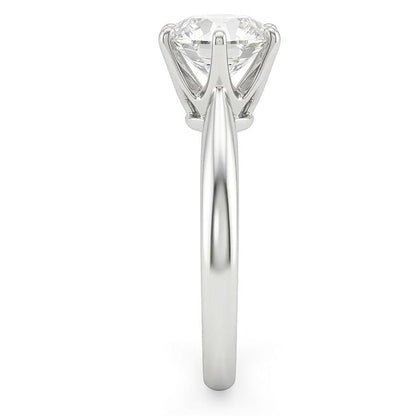 1 Carat Genuine Natural Earth Mined Diamond Solitaire Engagement Ring White Gold 14K Ring Jewelry