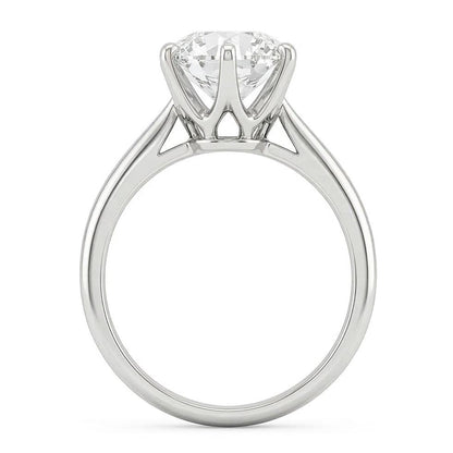 1 Carat Genuine Natural Earth Mined Diamond Solitaire Engagement Ring White Gold 14K Ring Jewelry