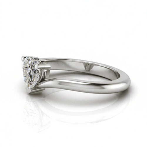 1 Carat Heart Natural Earth Mined Diamond Ring Ladies Jewelry