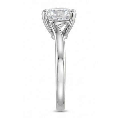1 Carat Round Cut Solitaire Genuine Natural Earth Mined Diamond Wedding Lady Ring 4 Prongs