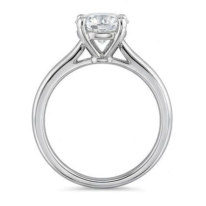 1 Carat Round Cut Solitaire Genuine Natural Earth Mined Diamond Wedding Lady Ring 4 Prongs