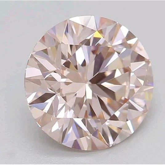 1.45 Ct Round Cut Intense Pink Loose Sapphire