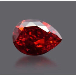 1.50 Carats Pear Cut Fancy Red Color Loose Ruby