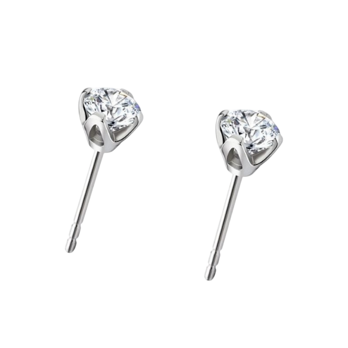 1.50 Carats Natural Earth Mined Diamonds Women Studs Earrings White Gold 14K