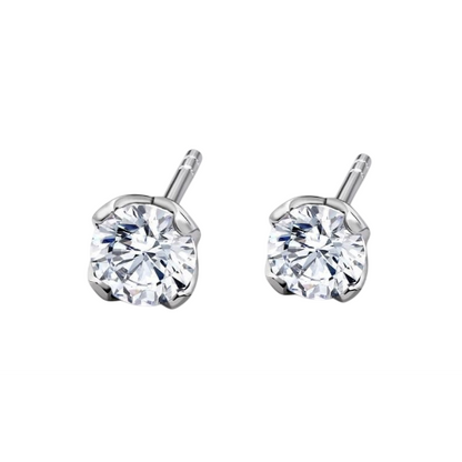 1.50 Carats Natural Earth Mined Diamonds Women Studs Earrings White Gold 14K