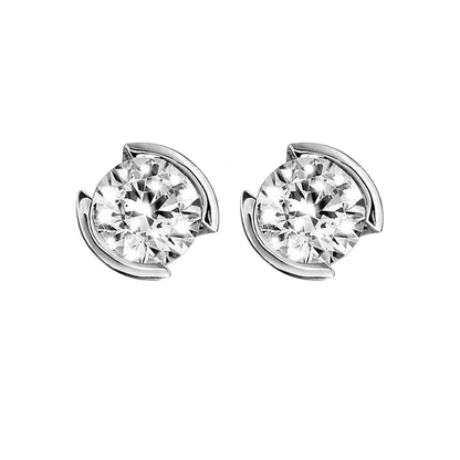 1.50 Carats Real Natural Earth Mined Diamonds Studs Earrings 14K Gold White
