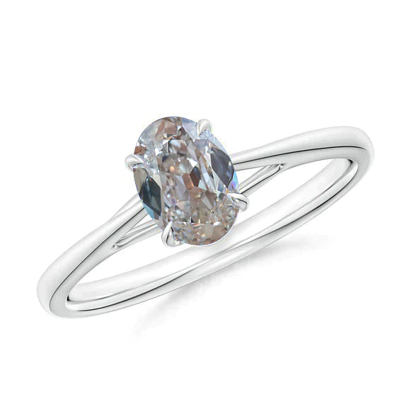1.5 Carat Delicate Oval Diamond Ring