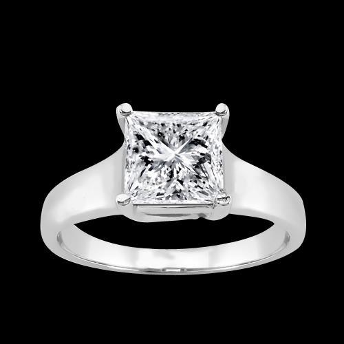 1.5 Carat Gold Princess Diamond Ring