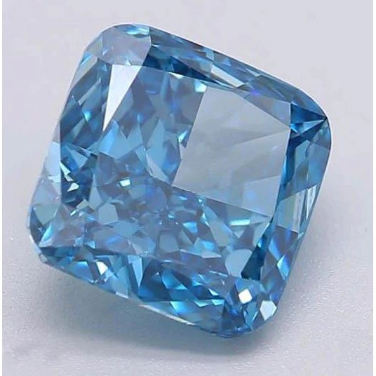 1.5 Ct Cushion Cut Vivid Blue Loose Sapphire