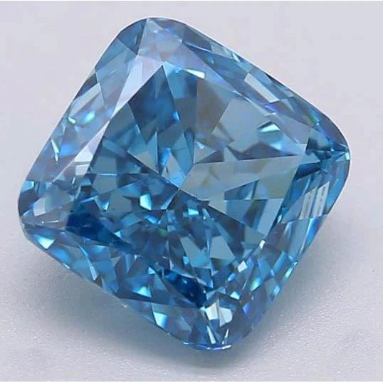 1.5 Ct Cushion Cut Vivid Blue Loose Sapphire