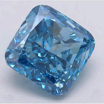 1.5 Ct Cushion Cut Vivid Blue Loose Sapphire